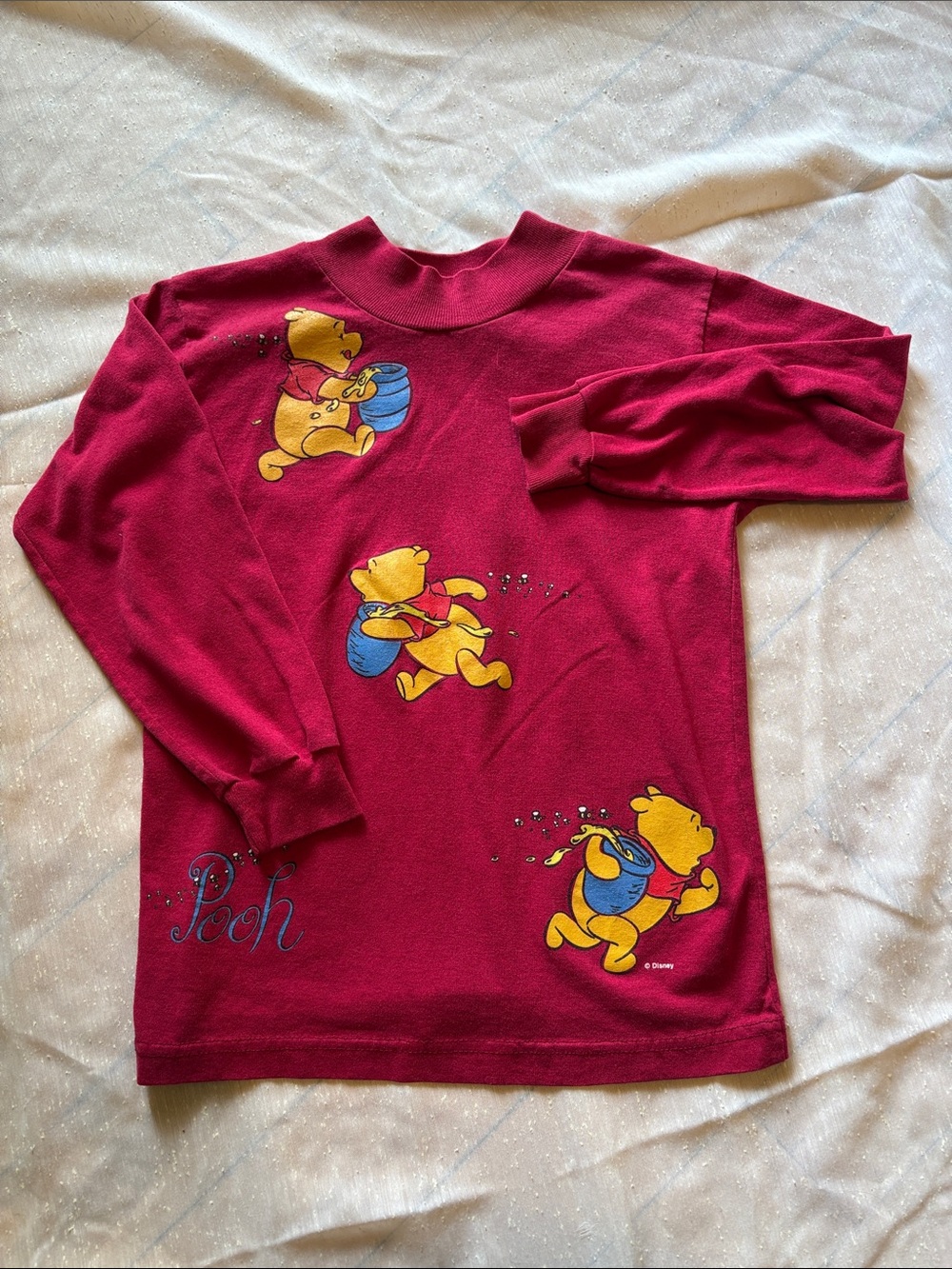 1993 Disney’s “Winnie the Pooh & Honey Pots" Graphic Long Sleeve, Kids